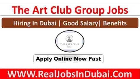 The Arts Club Dubai Careers Jobs Vacancies Uae Realjobs