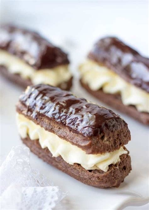 Mini Chocolate Eclairs Easy Recipe Lavender And Macarons