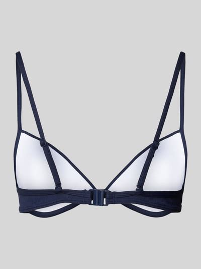 Kup Online Esprit Top Bikini Ze Wzorem W Paski Model Bondi Granatowy