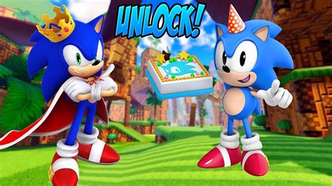 New How To Unlock Classic Sonic And Birthday Sonic Fast In Sonic