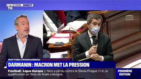 L Dito De Matthieu Croissandeau Darmanin Macron Met La Pression