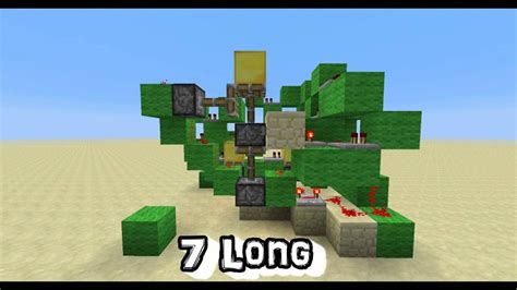 Minecraft Redstone Showcase 1x1 Secret Horizontal Piston Door Aka