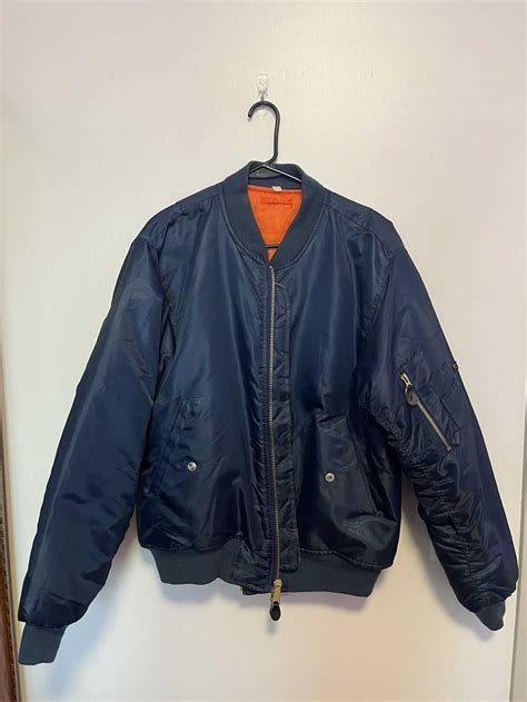 rothco rothco navy ma  flight jacket reversible gem