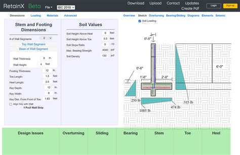 RetainX Online Retaining Wall Calculations Software