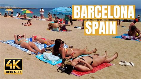 🇪🇸 Barcelona Spain 🏖️ Barceloneta Best Beach Walk Tour 4k Youtube