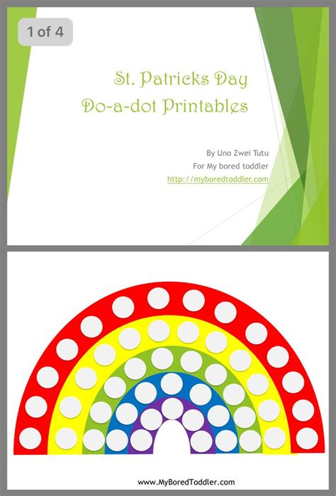 Free Rainbow Dot A Dot Printable