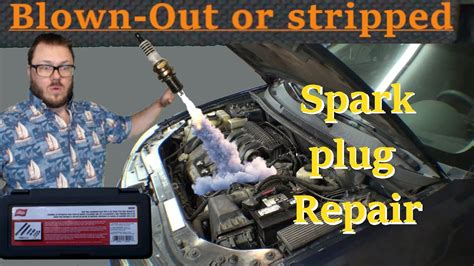 Repairing Blown Out Or Stripped Spark Plug Threads Using Lisle 65200