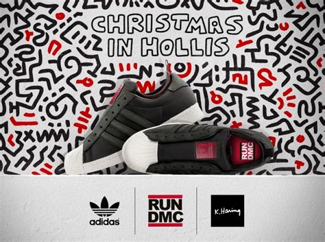 Run DMC x Keith Haring x adidas Originals Superstar 80s "Christmas in Hollis" - Release Date ...