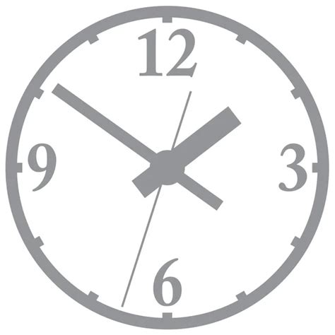 Wall Clock Vector Illustration Stock Vector By Gray