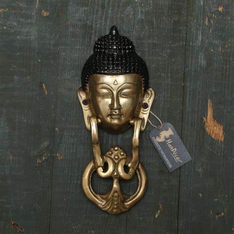 Ghanaian Ashanti Brass Door Knocker Sun Mask Etsy