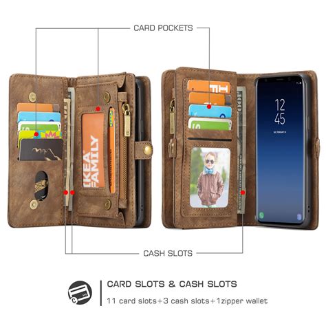 Stunning Multi-functional Leather Wallet Case for Samsung