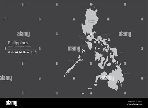 Mapa de Filipinas Mapa nacional del mundo Serie de mapas de países de