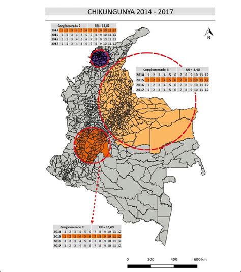 Distribución espacial y temporal y de los virus del Dengue 2006 2017