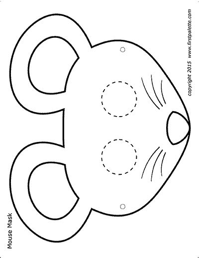 Mouse masks free printable templates coloring pages – Artofit