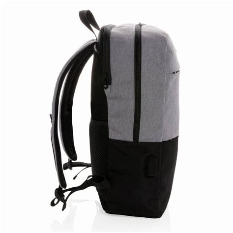 Moderna mochila portátil de 15 6 USB e RFID sem PVC XDP760 05