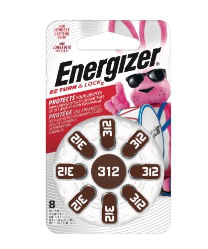 Energizer EZ Turn Lock Size 312 Brown Pack Of 2 2 Pack Kroger