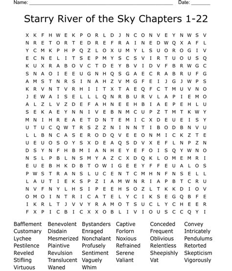 Starry River Of The Sky Ch Crossword Wordmint