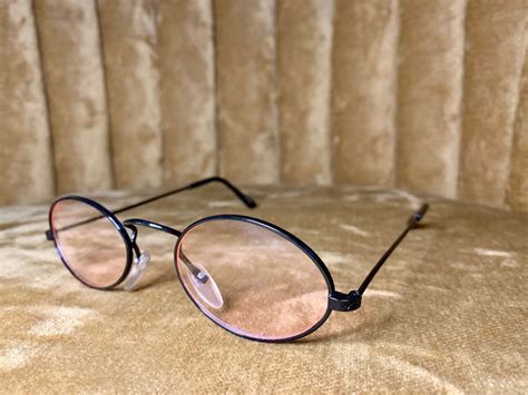 Vintage 90’s Black Framed Rose Colored Sunglasses