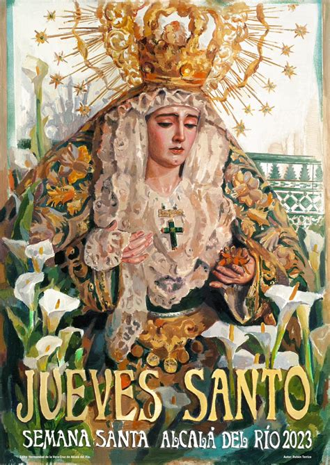 Cartel Jueves Santo 2023 Hermandad de la Vera Cruz Alcalá del Río