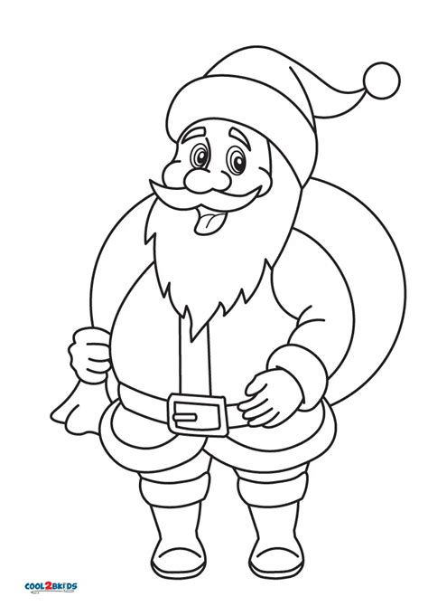 Free Printable Santa Sleigh Coloring Pages