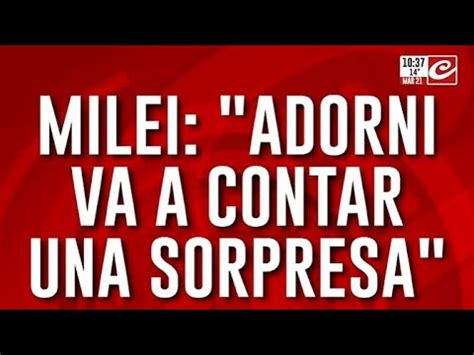 Javier Milei Adelant Que Se Viene Importante Anuncio Del Gobierno