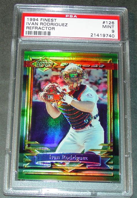 1994 IVAN RODRIGUEZ TOPPS FINEST REFRACTOR 126 PSA 9 POP 4 RANGERS EBay