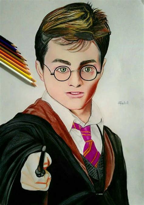 Coloured Pencil Sketch Of Harry Potter By Iamsahilartist On Deviantart