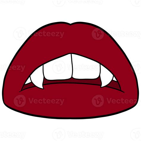 Sexy Vampire Lips Drawing