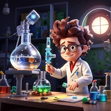 Premium Photo Mad Scientist Laboratory