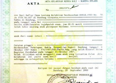 Birth Certificate Indonesia Tranlanguage Certified Translations