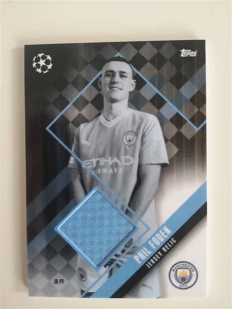 TOPPS MATCH ATTAX 2023 24 Jersey Relic PHIL FODEN Man City JR PF