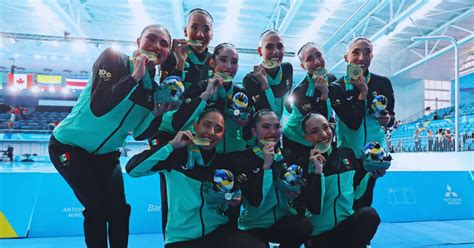 México gana oro y boleto olímpico tras triunfo en Natación Artística