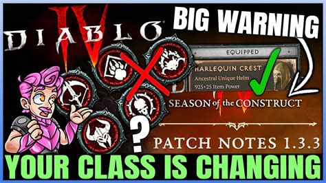 Diablo 4 New Patch Is MASSIVE All Class Changes Nerfs Buffs Uber