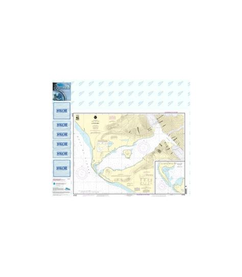 OceanGrafix NOAA Nautical Charts 16762 Lituya Bay, Lituya Bay Entrance