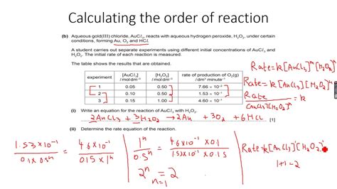 A Level Chemistry Reaction Kinetics Part 5 YouTube