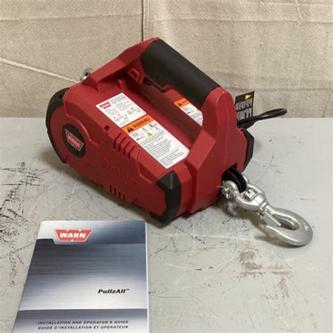 warn  pullzall electric winch   lb capacity  foot wire