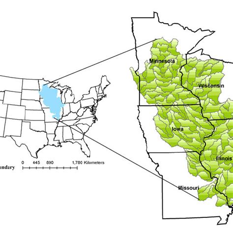 Landuse Map For The Upper Mississippi River Basin Umrb Download Scientific Diagram