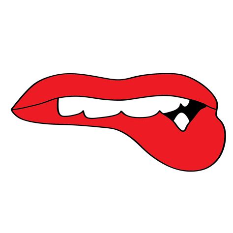 Lip Biting Vector Download Free Vectors Clipart Graphics And Vector Art