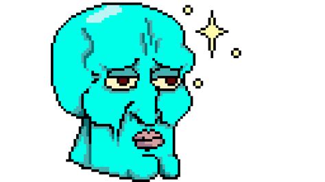 Editing Handsome Squidward Free Online Pixel Art Drawing Tool Pixilart