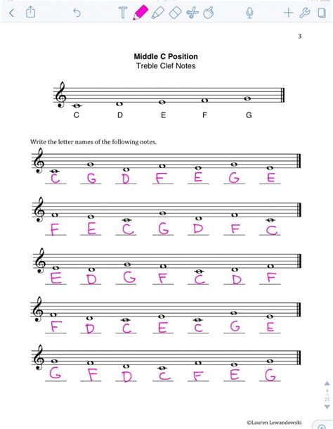 Note Naming Worksheets Pdf Piano With Lauren