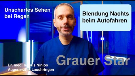 Dr Ninios Blendung Nachts Beim Autofahren Unsicher Bei Regen Graue