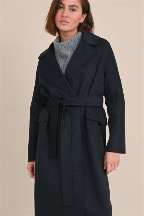 Max Mara S Wollmantel Zenith In Anthrazit Gruener At