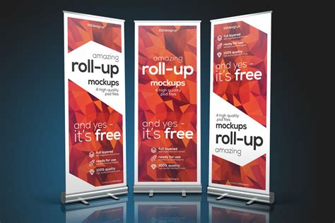 Roll-Up Mockup Bundle - Mockup World