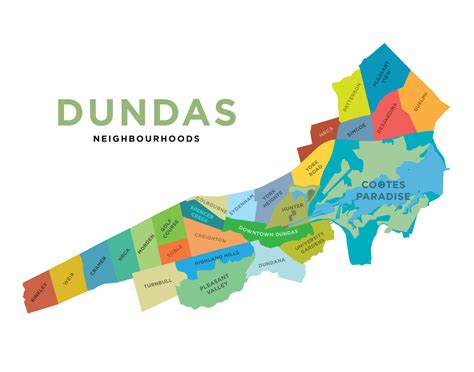 Dundas Neighbourhoods Map - Simple Version – Jelly Brothers