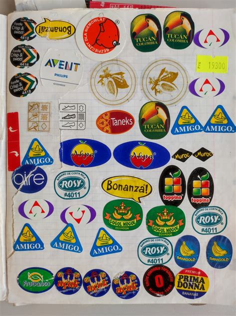 Коллекция наклеек с фруктов | Пикабу