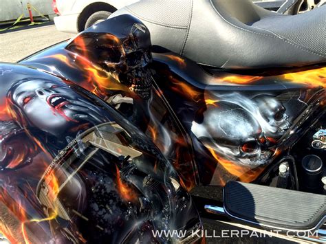 Freewheelin Vampires Motorcycle Painting Custom Airbrushing Paint Shop