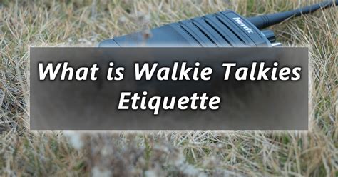 O Que é Etiqueta Dos Walkie Talkies Herda Radio