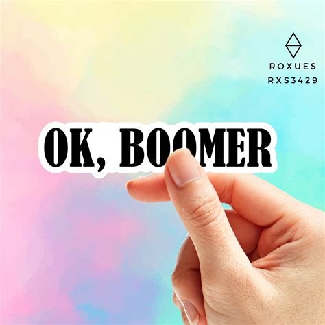 boomer vinyl decal meme sticker laptop etsy
