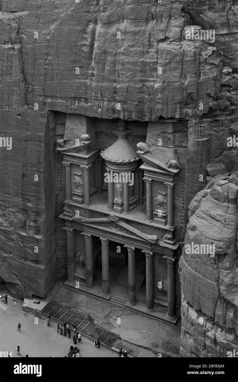 View Of The Al Khazneh The Treasury Petra City Unesco World