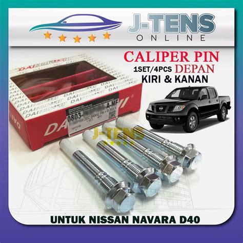 Nissan Navara D Front Disc Brake Caliper Pin Caliper Bolt Set